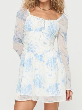 NWOT Princess Polly Light Blue Floral Mini Dress - Women